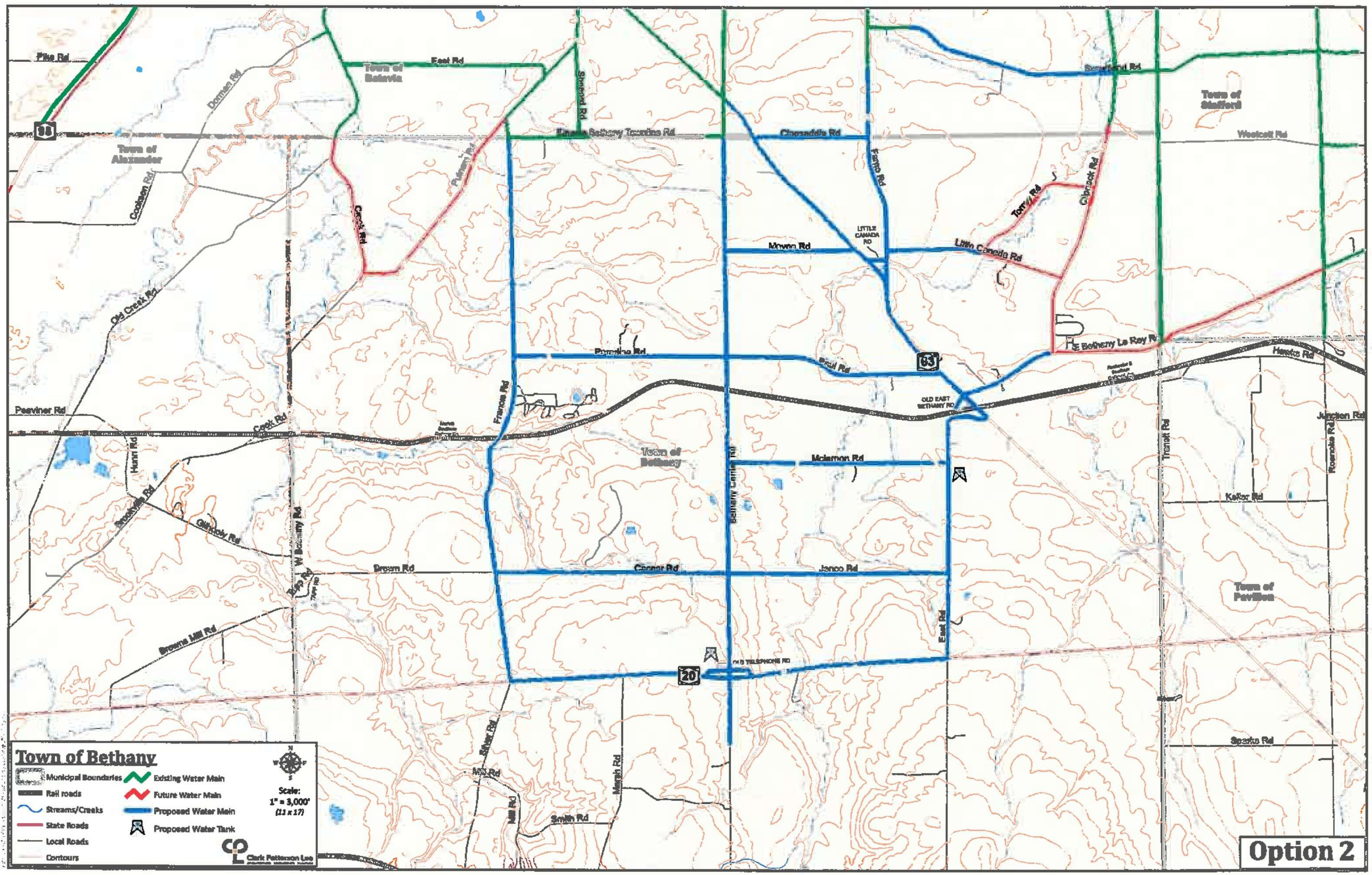 Bethany Water District Map